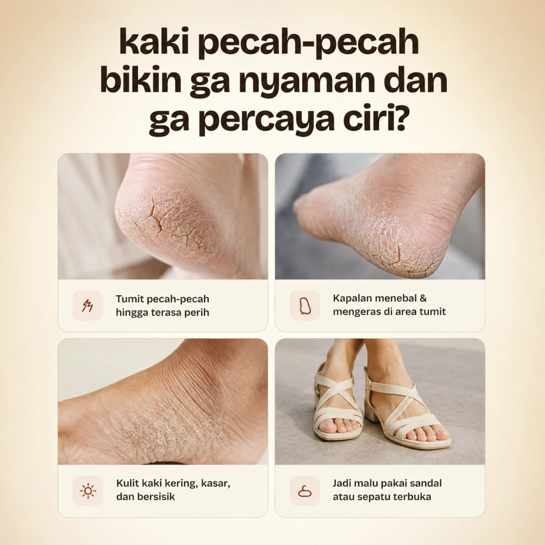 Masalah tumit kering dan pecah-pecah
