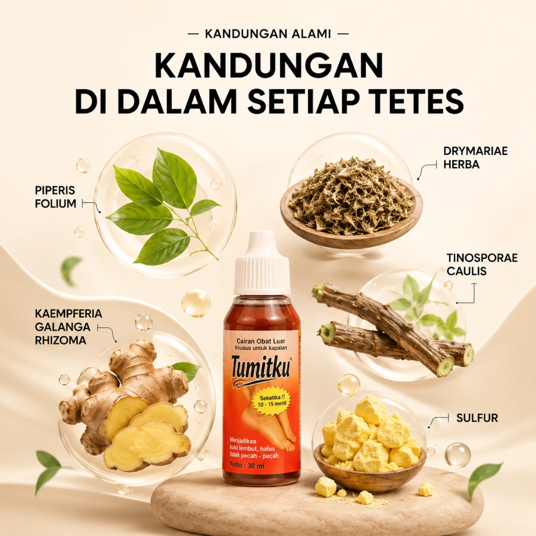 Kandungan herbal Heel Care